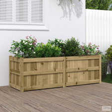 vidaXL Impregnált fenyőfa kerti virágláda 150x50x50 cm kerti tárolás