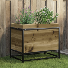 vidaXL impregnált fenyőfa kerti virágláda 60 x 40 x 50 cm kerti tárolás