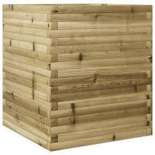 vidaXL impregnált fenyőfa kerti virágláda 60 x 60 x 68,5 cm kerti tárolás