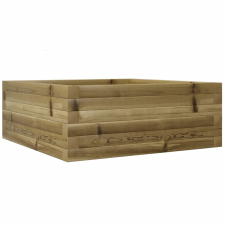 vidaXL impregnált fenyőfa kerti virágláda 60x60x23 cm kerti tárolás