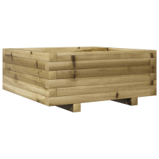 vidaXL impregnált fenyőfa kerti virágláda 60x60x26,5 cm kerti tárolás