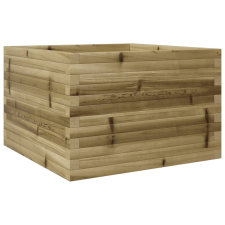 vidaXL impregnált fenyőfa kerti virágláda 70 x 70 x 46 cm kerti tárolás