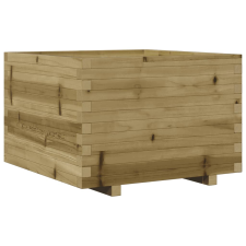 vidaXL impregnált fenyőfa kerti virágláda 70 x 70 x 49,5 cm kerti tárolás