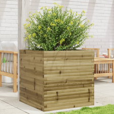 vidaXL impregnált fenyőfa kerti virágláda 70 x 70 x 68,5 cm kerti tárolás
