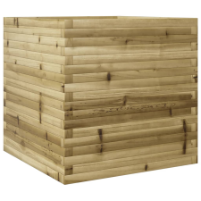 vidaXL impregnált fenyőfa kerti virágláda 70 x 70 x 68,5 cm kerti tárolás