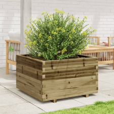 vidaXL impregnált fenyőfa kerti virágláda 80 x 80 x 49,5 cm kerti tárolás