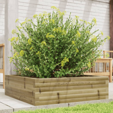 vidaXL impregnált fenyőfa kerti virágláda 80x80x23 cm kerti tárolás