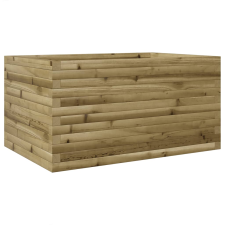 vidaXL impregnált fenyőfa kerti virágláda 90x60x46 cm kerti tárolás