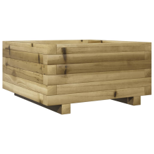 vidaXL impregnált fenyőfa kerti virágtartó 50 x 50 x 26,5 cm kerti tárolás
