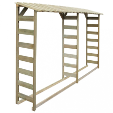 vidaXL Impregnált fenyőfa tűzifatároló 300 x 44 x 176 cm hűtés, fűtés szerelvény