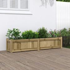 vidaXL impregnált fenyőfa virágláda 150x31x31 cm kerti tárolás
