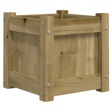 vidaXL impregnált fenyőfa virágláda 31x31x31 cm (837402) kerti tárolás