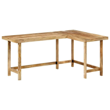 vidaXL íróasztal 165x110x75 cm tömör fa Mango íróasztal