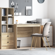 vidaXL Íróasztal Sonoma tölgy Forgácslap 90 x 50 x 76 cm Egyszerű íróasztal