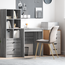 vidaXL Íróasztal Szürke sonoma Forgácslap 60 x 50 x 76 cm Egyszerű íróasztal