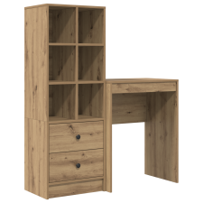 vidaXL Íróasztal Tárolóval Artisan tölgy Forgácslap (3337304) íróasztal