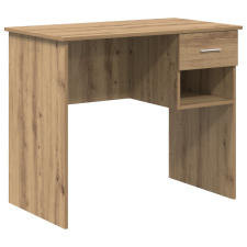 vidaXL Íróasztal tárolóval Mesteri tölgy 90x49.5x75 cm Szerelt fa (869273) íróasztal