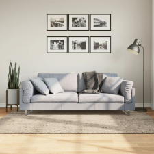 vidaXL ISTAN bézs hosszú szálú fényes szőnyeg 140 x 200 cm lakástextília