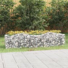 vidaXL íves horganyzott vas gabion magaságyás 200x50x50 cm kerti tárolás