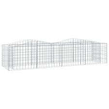 vidaXL íves horganyzott vas gabion magaságyás 200x50x50 cm (153542) kerti tárolás