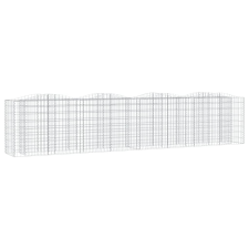 vidaXL íves horganyzott vas gabion magaságyás 400x50x100 cm (153547) kerti tárolás