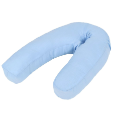 vidaXL J-alakú kék kismama párna 54 x 43 cm kismama párna