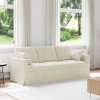 vidaXL Kanapé Krém 198 x 78 x 80 cm Bársony