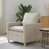 vidaXL Kanapé Krémszínű 76 x 81 x 87,5 cm Poliészter