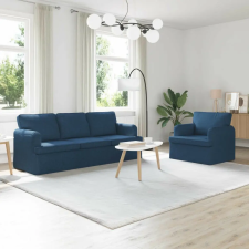 vidaXL Kanapé Szett 2 pcs Kék 201 x 80 x 85 cm szövet bútor