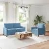 vidaXL Kanapé Szett 2 pcs Kék Szövet