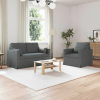 vidaXL Kanapé Szett 2 pcs Sötétszürke 139 x 78 x 80 cm szövet