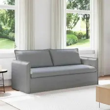 vidaXL Kanapé Világosszürke 196 x 82 x 85 cm szövet bútor