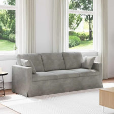 vidaXL Kanapé Világosszürke 198 x 78 x 80 cm Bársony bútor
