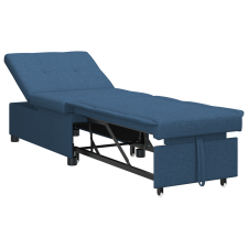 vidaXL Kanapéágy 3-in-1 Kihúzható Dizájn Kék Szövet (42008589) bútor
