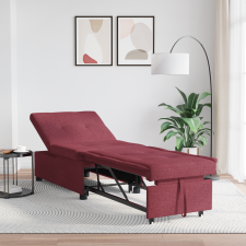 vidaXL Kanapéágy kerékkel Piros 191 x 67 x 82 cm Szövet bútor