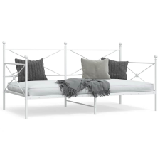 vidaXL kanapéágy matrac nélkül fehér 100x190 cm acél bútor