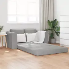 vidaXL Kanapéágy Világosszürke 148 x 71 x 83 cm Bársony bútor
