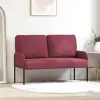 vidaXL Kanapék párnával 110cm Bordó Furnér