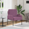 vidaXL Kanapék párnával 55cm Lila Furnér