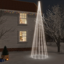 vidaXL karácsonyfa cövekkel 1134 hideg fehér LED-del 800 cm műfenyő