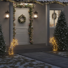 vidaXL karácsonyi hullócsillag fénydekoráció cövekkel 80 LED 62 cm karácsonyfa izzósor
