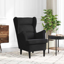 vidaXL Karosszék Fekete 71 x 92 x 91 cm Bársony bútor