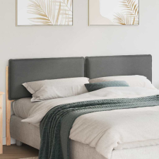 vidaXL Kárpitozott fejtámla Természetes és Világosszürke 200 cm ágy és ágykellék