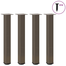 vidaXL Kávéasztal lábak 4 db természetes acél 72-74 cm acél bútor