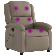 vidaXL kávészínű műbőr dönthető masszázsfotel (371788) masszázsfotel