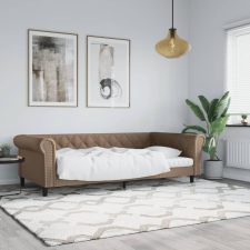 vidaXL kávészínű műbőr kanapéágy 100 x 200 cm ágy és ágykellék
