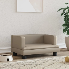vidaXL kávészínű műbőr kutyaágy 60 x 40 x 30 cm szállítóbox, fekhely kutyáknak