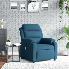 vidaXL kék bársony dönthető masszázsfotel masszázsfotel
