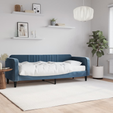 vidaXL kék bársony heverő matraccal 80 x 200 cm ágy és ágykellék