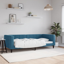 vidaXL kék bársony kanapéágy 90 x 200 cm bútor